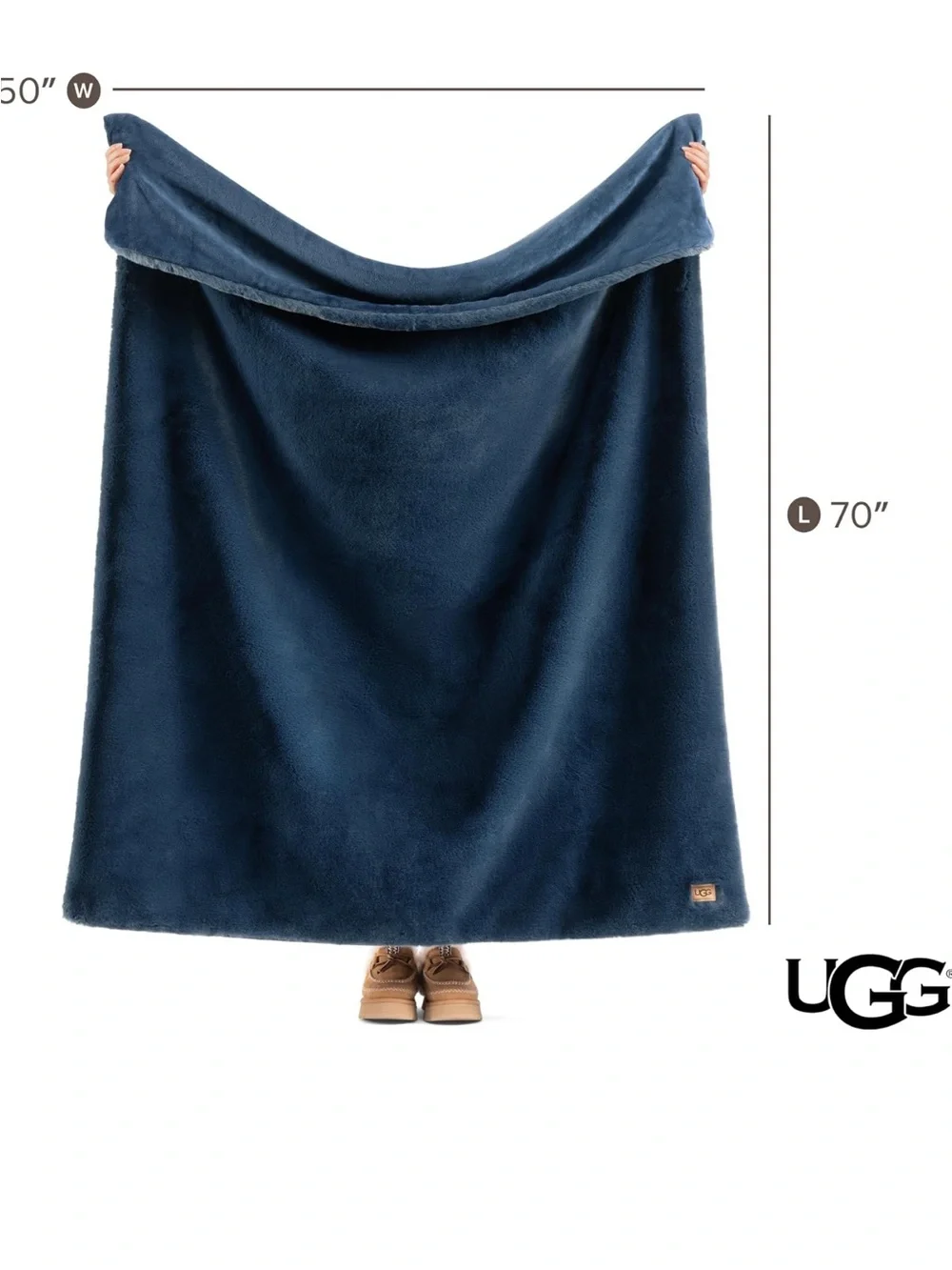 UGG Euphoria Throw Blanket, Plush Faux Fur Blanket, 50